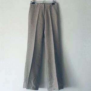 NWT MICHAEL Michael Kors Size 0 Flax Linen Wide-leg Trousers